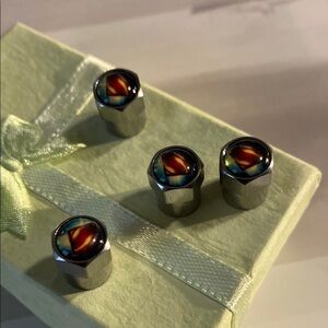 Superman Valve Stem Caps